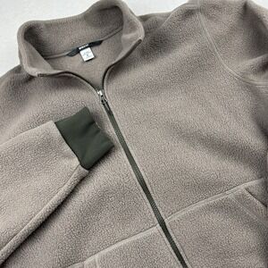 REI Co-Op‎ Sweater Fleece Full Zip Gray Outdoor Jacket Mens Size Medium EUC
